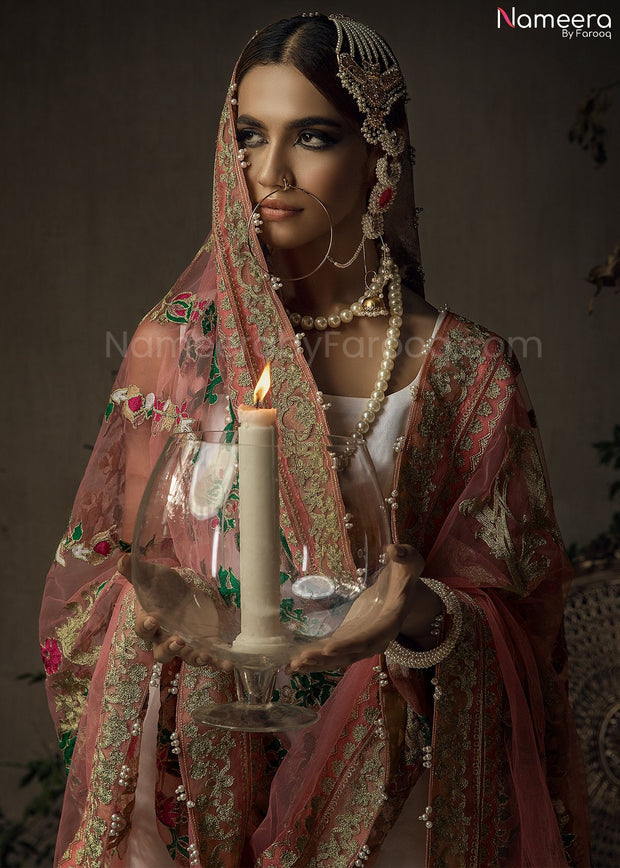 Designer White Sharara Dress for Wedding Party 