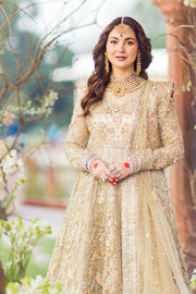 White Silver Lehenga Gown Pakistani