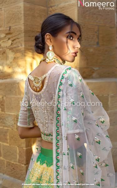  White and Green Lehenga Choli 2021