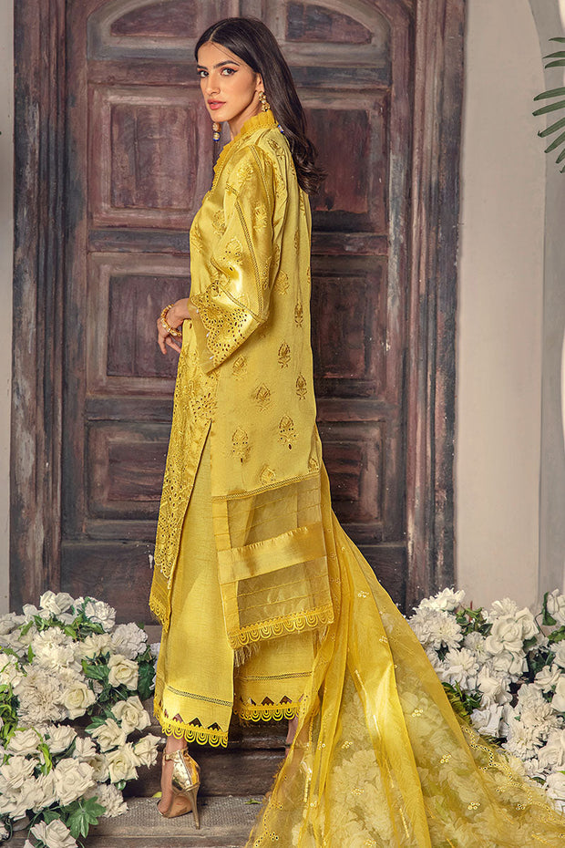Yellow Colour Salwar Kameez Pakistani Party Dress