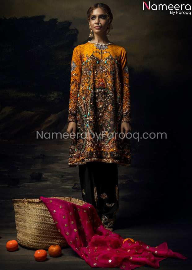 Yellow Embroidered Suit