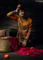 Yellow Embroidered Suit Online
