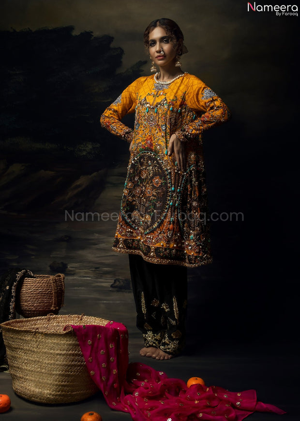 Yellow Embroidered Suit Online 2021