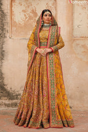 yellow ghagra choli