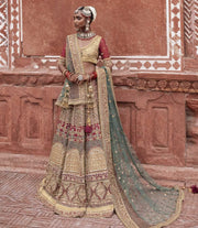 Yellow Gold Lehenga Choli Bridal Pakistani Wedding Dresses