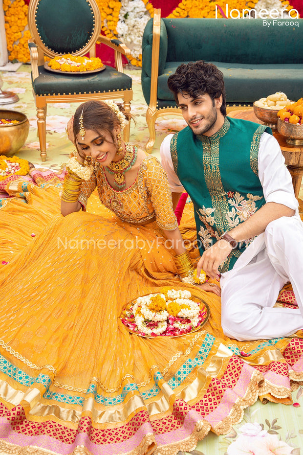 Yellow Lehenga Choli
