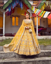 Yellow Lehenga Choli