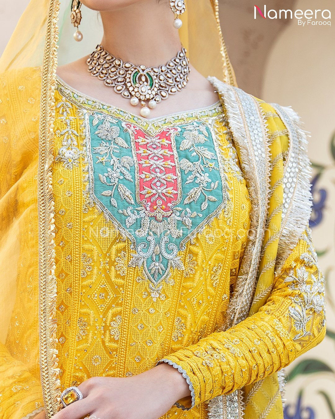Yellow Pakistani Bridal Dresses