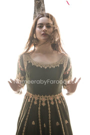 Black Wedding Dress Pakistani Designer Attire #PN399