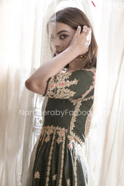 Black Wedding Dress Pakistani Designer Attire #PN399