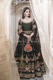 Black Wedding Dress Pakistani 
