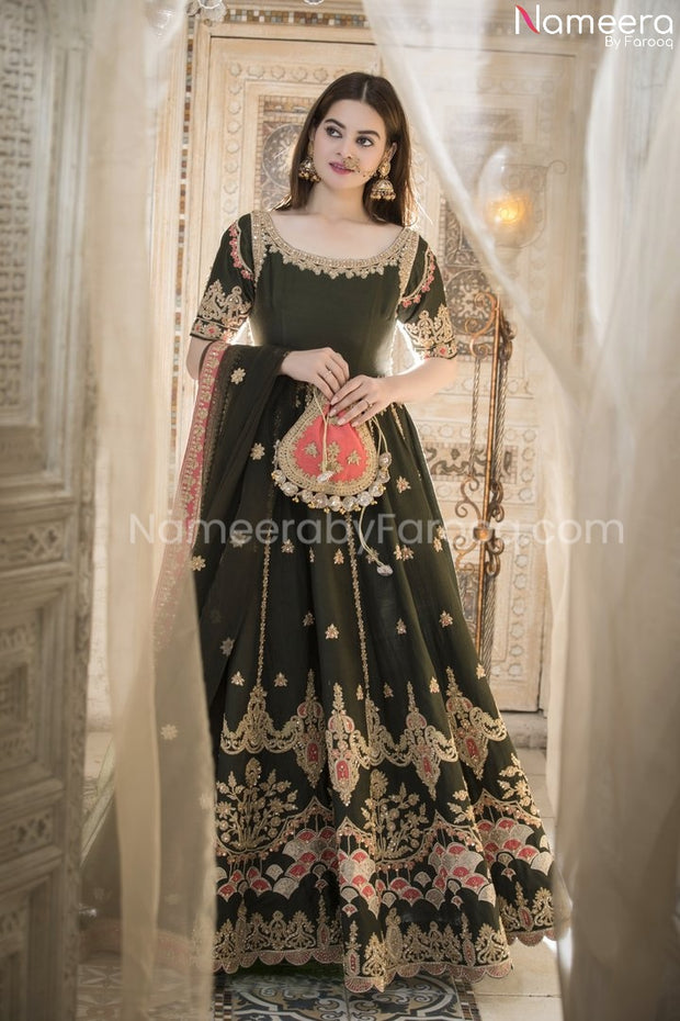 Black Wedding Dress Pakistani Online