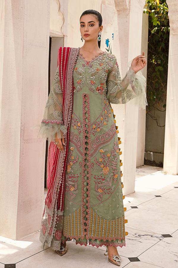Zara Shahjahan Pakistani Long Gown Designer Online 2021 – Nameera by Farooq