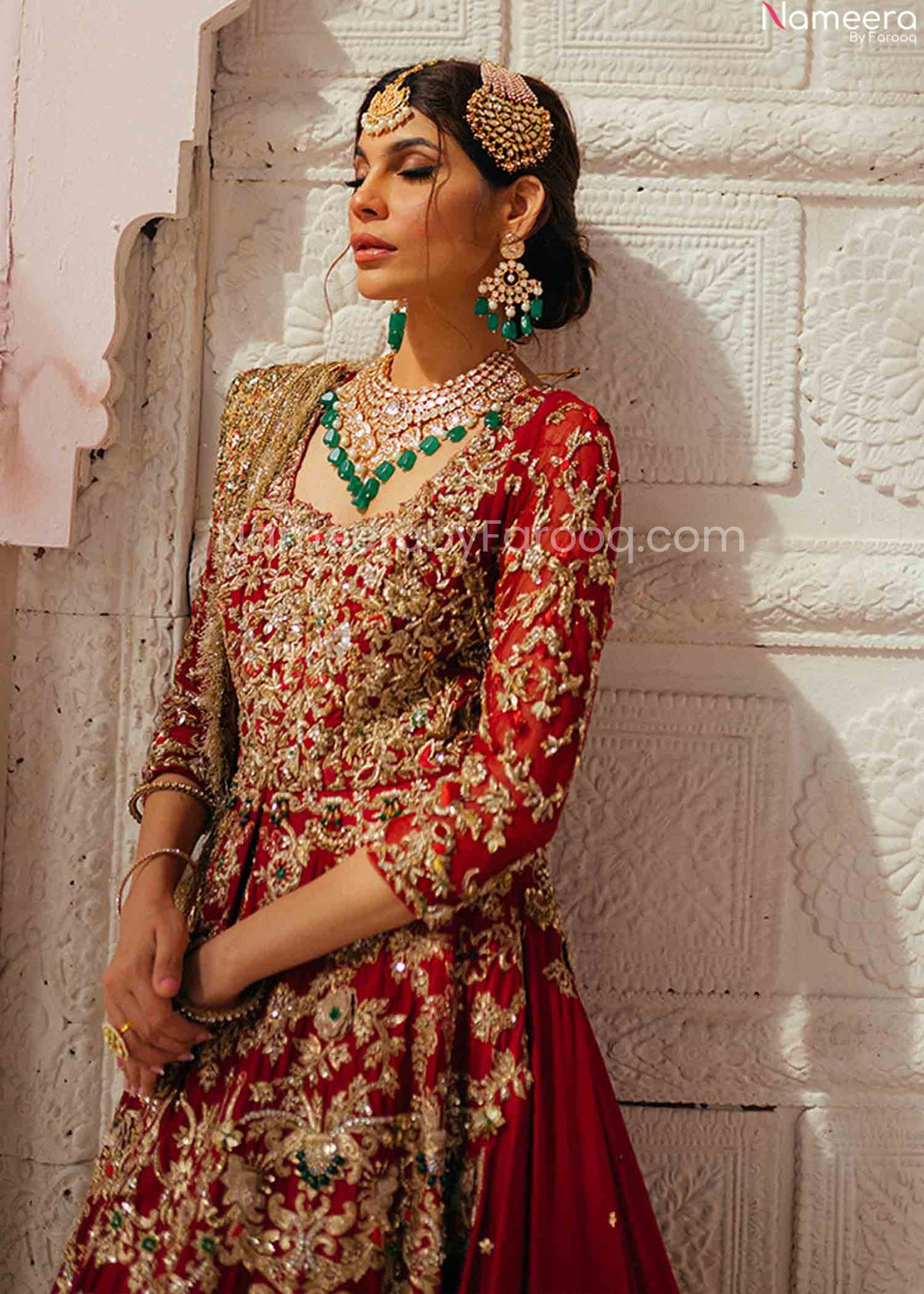 anarkali lehenga bridal frock