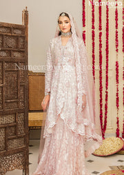 baby pink floral lehenga