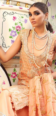 Embellished Pakistani formal dress for wedding 2