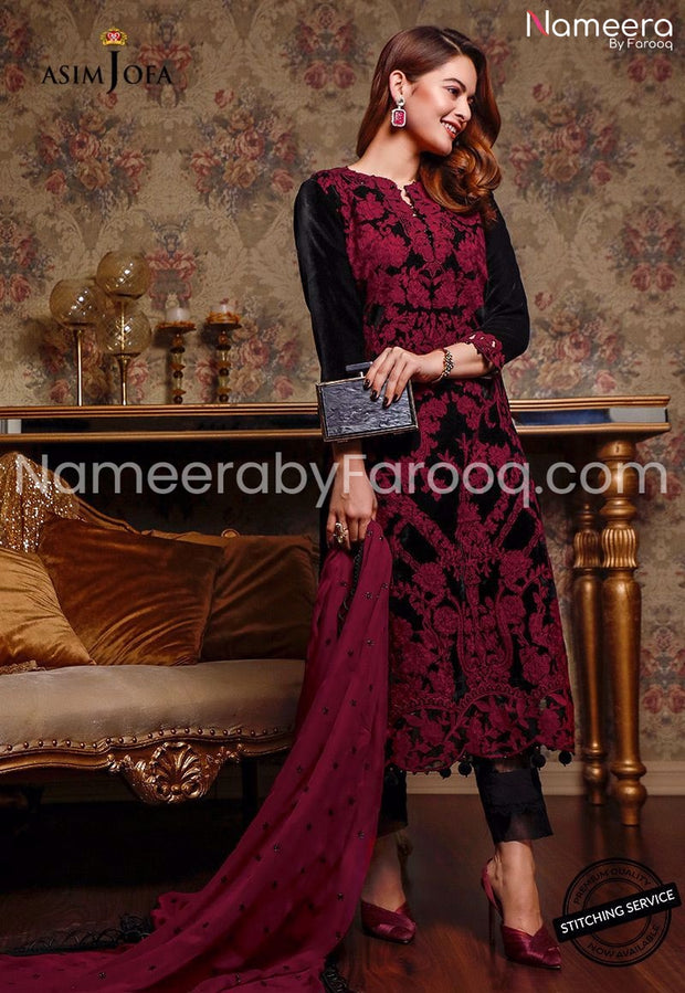 Purple Pakistani Wedding Party Dress #PN107