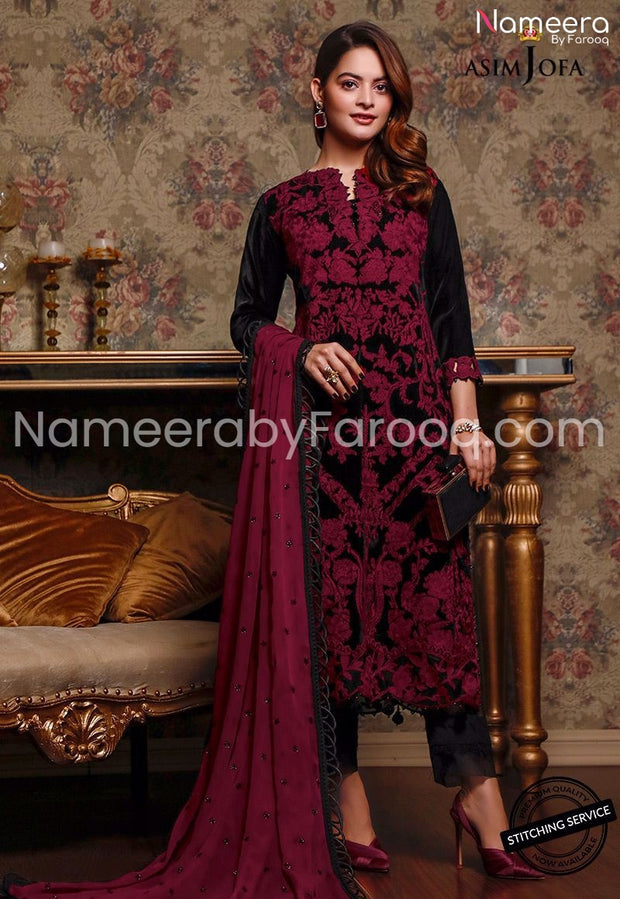 black purple pakistani wedding party 