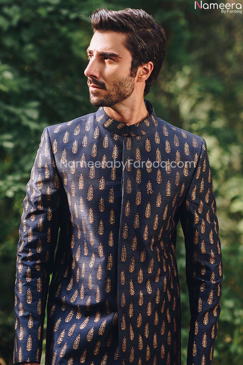 black sherwani
