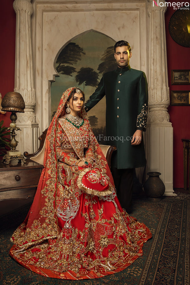 black sherwani for men