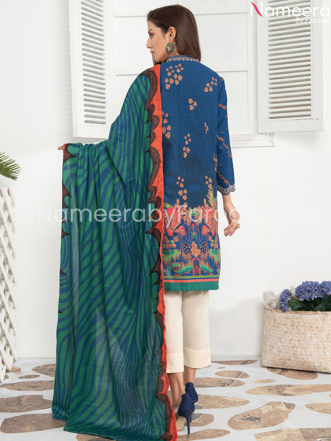  blue embroidered suit online