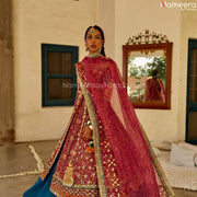 blue lehenga