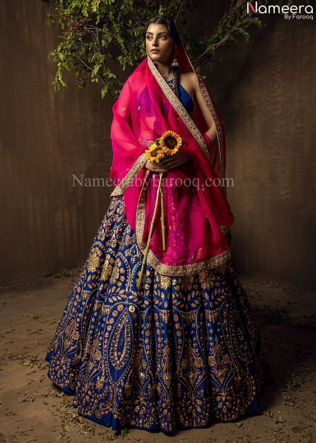 Blue Lehenga for Wedding