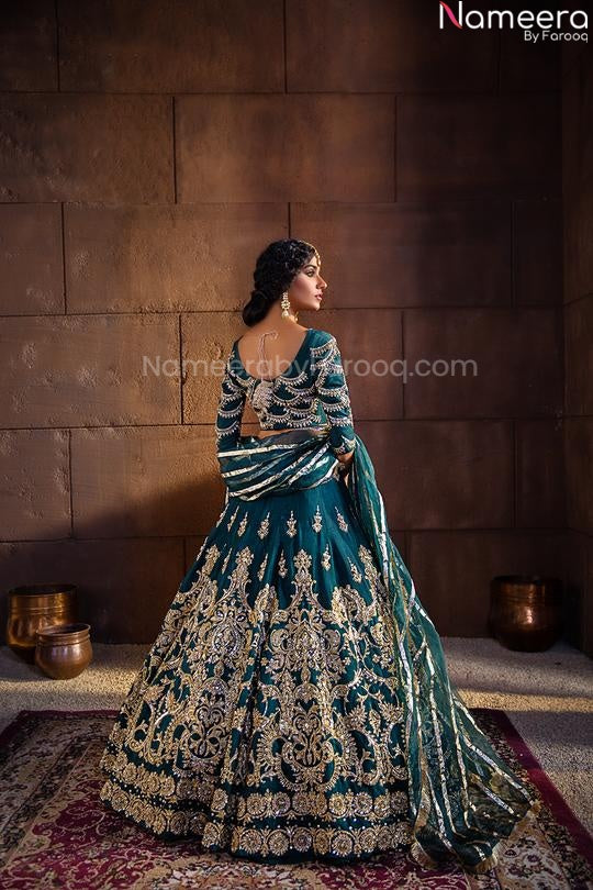blue lehnga choli