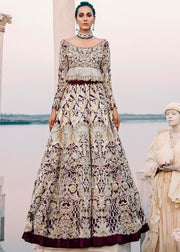 Beautiful bridal embroidered lehnga outfit in maroon color