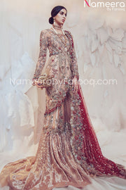 bridal fish cut lehenga