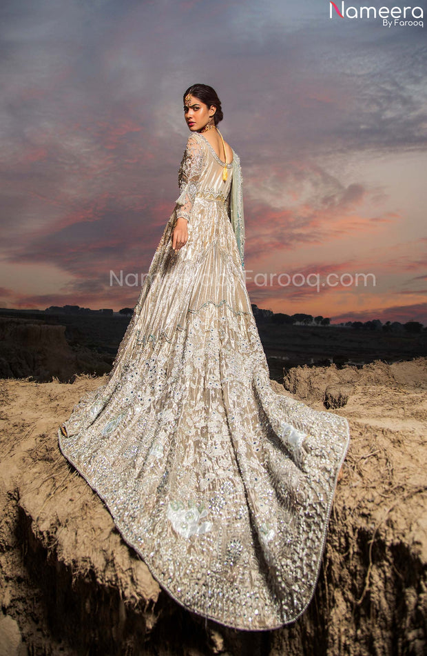 Beautifully Embellished Pakistani Bridal Lehenga #BN684