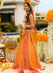 Yellow Lehenga Indian Wedding Dresses for Bride #BN828