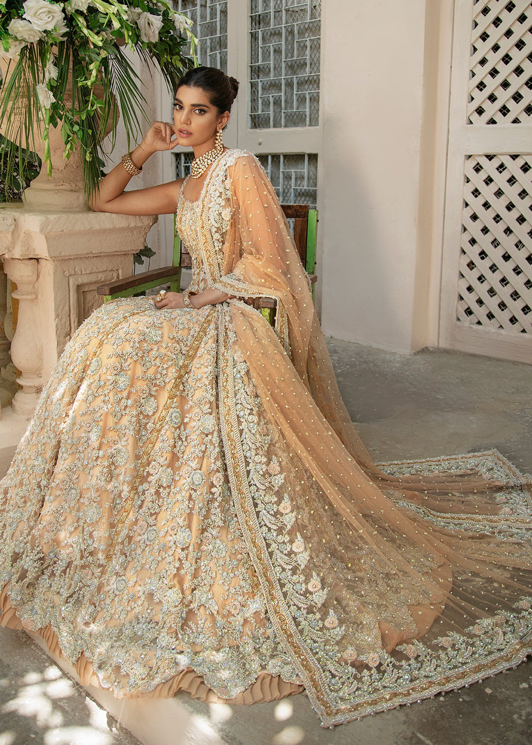 bridal lehenga gown