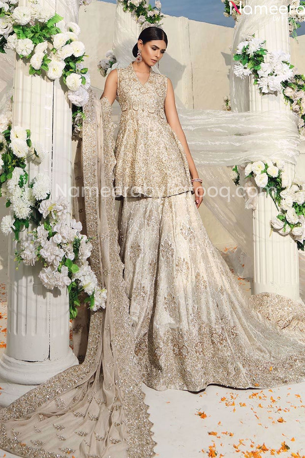 bridal lehenga with short frock