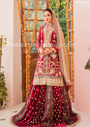 Bridal Maroon Lehenga