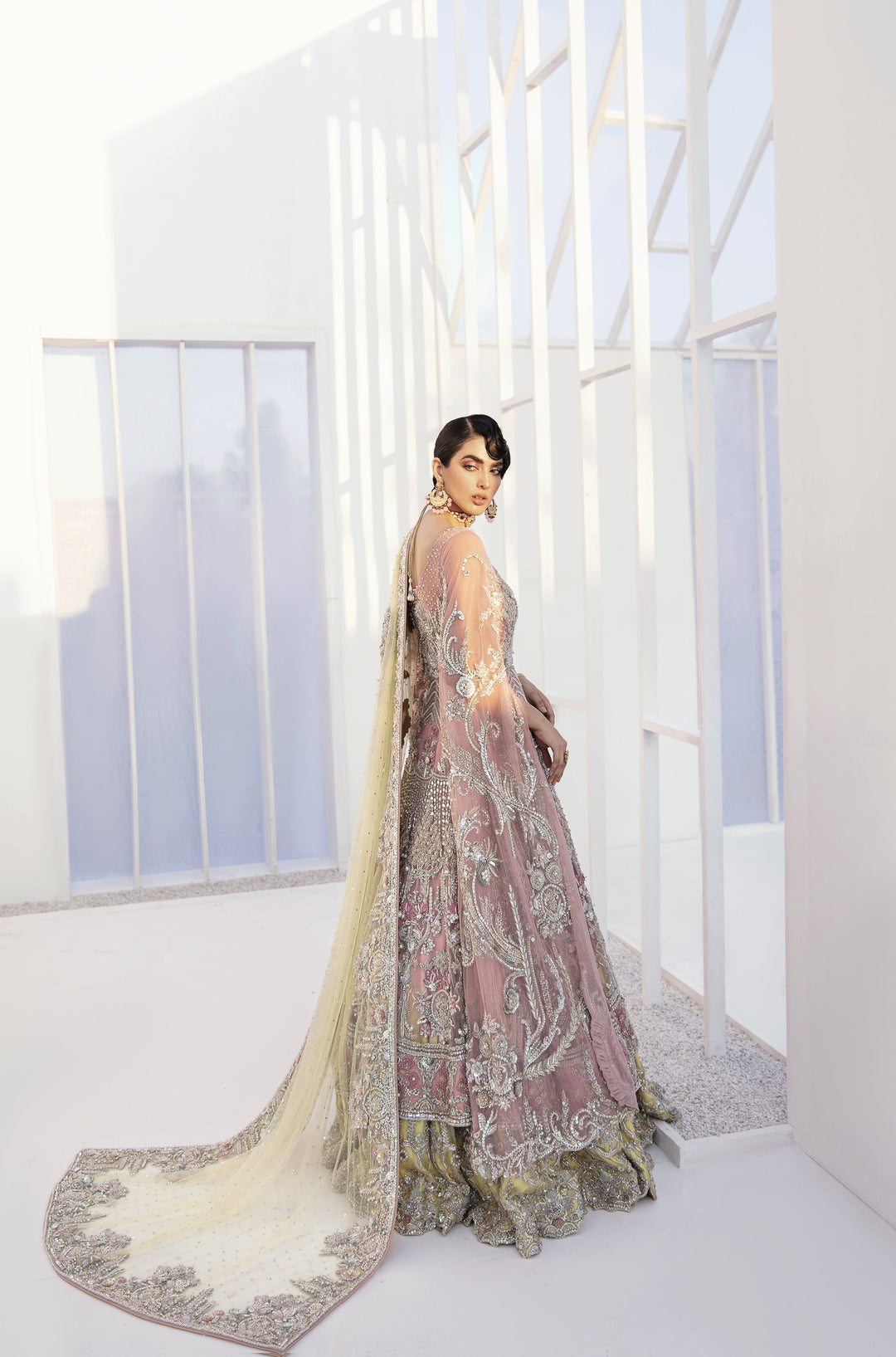 bridal pink lehenga