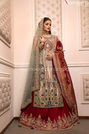 brocade bridal lehenga