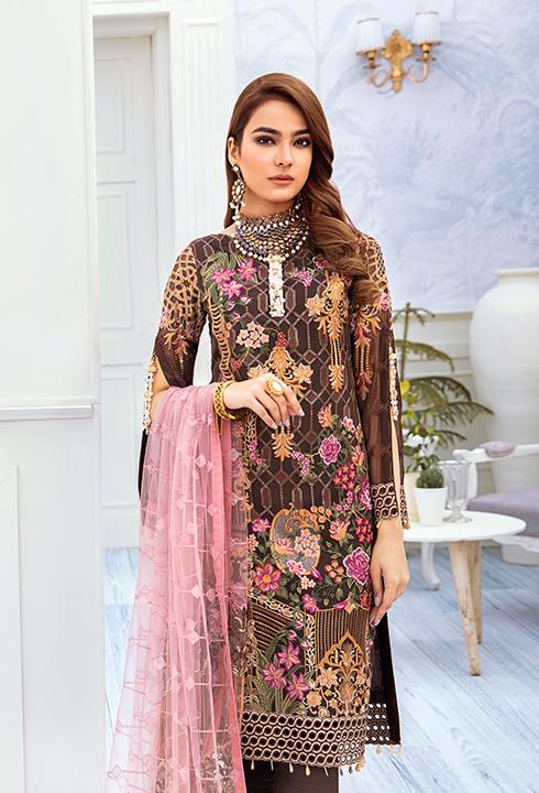 Chiffon Dresses Online 2020 Embellished With Sequins Work MEDIUM Chiffon Dresses Online 2020 Embellished With Sequins Work MEDIUM