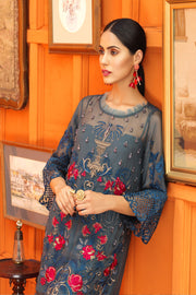 Pretty Pakistani dress of Chiffon for Parties 1