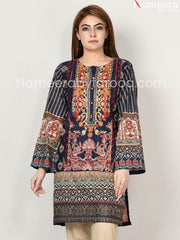 Dark blue embriodered dress online