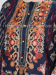 Dark blue embriodered dress online 2021