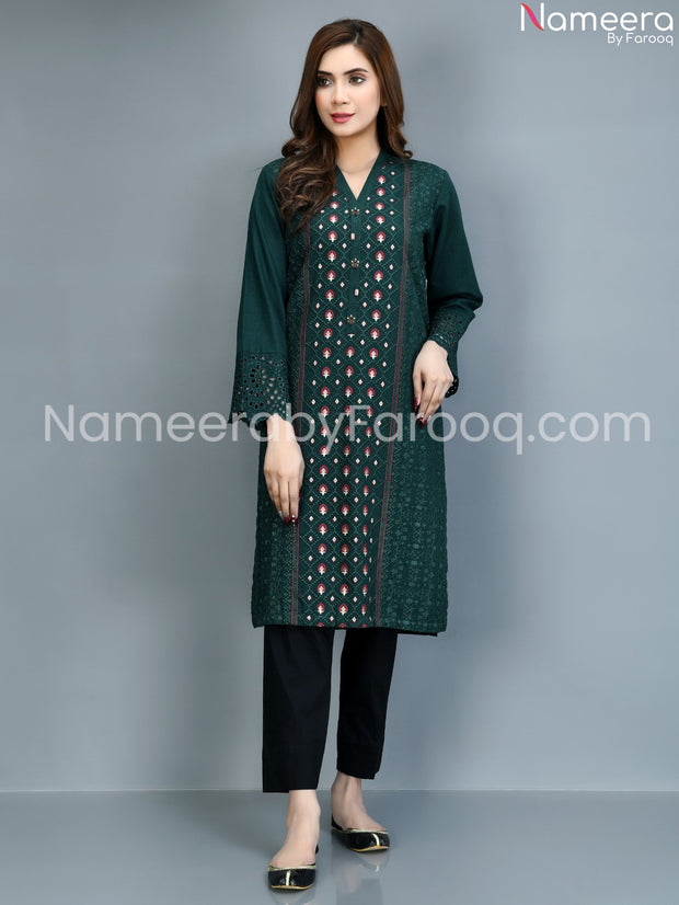 Dark green suit