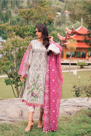Beautiful Pakistani designer cotton outfit in lilly white color