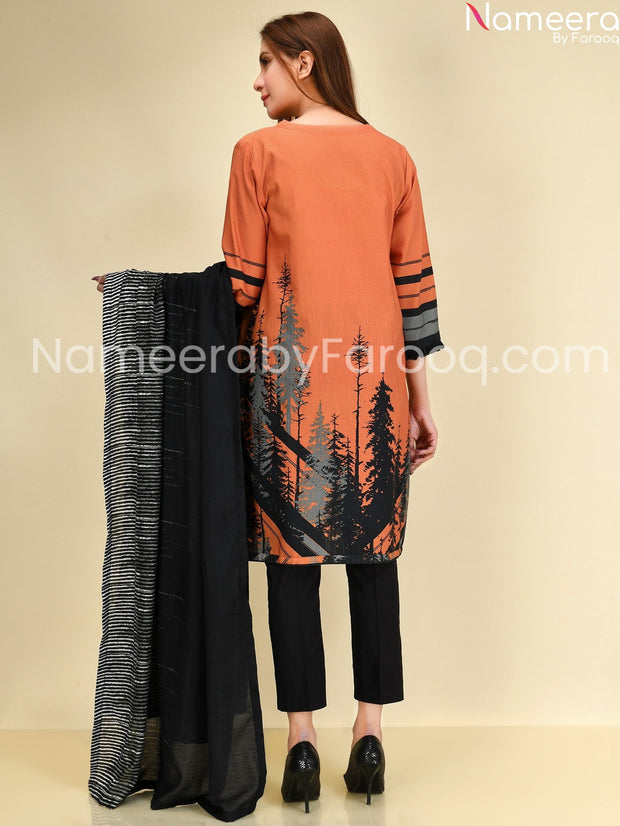 Designer orange dress 