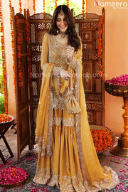 Embroidered Designer Sharara Suit for Bride #BN847
