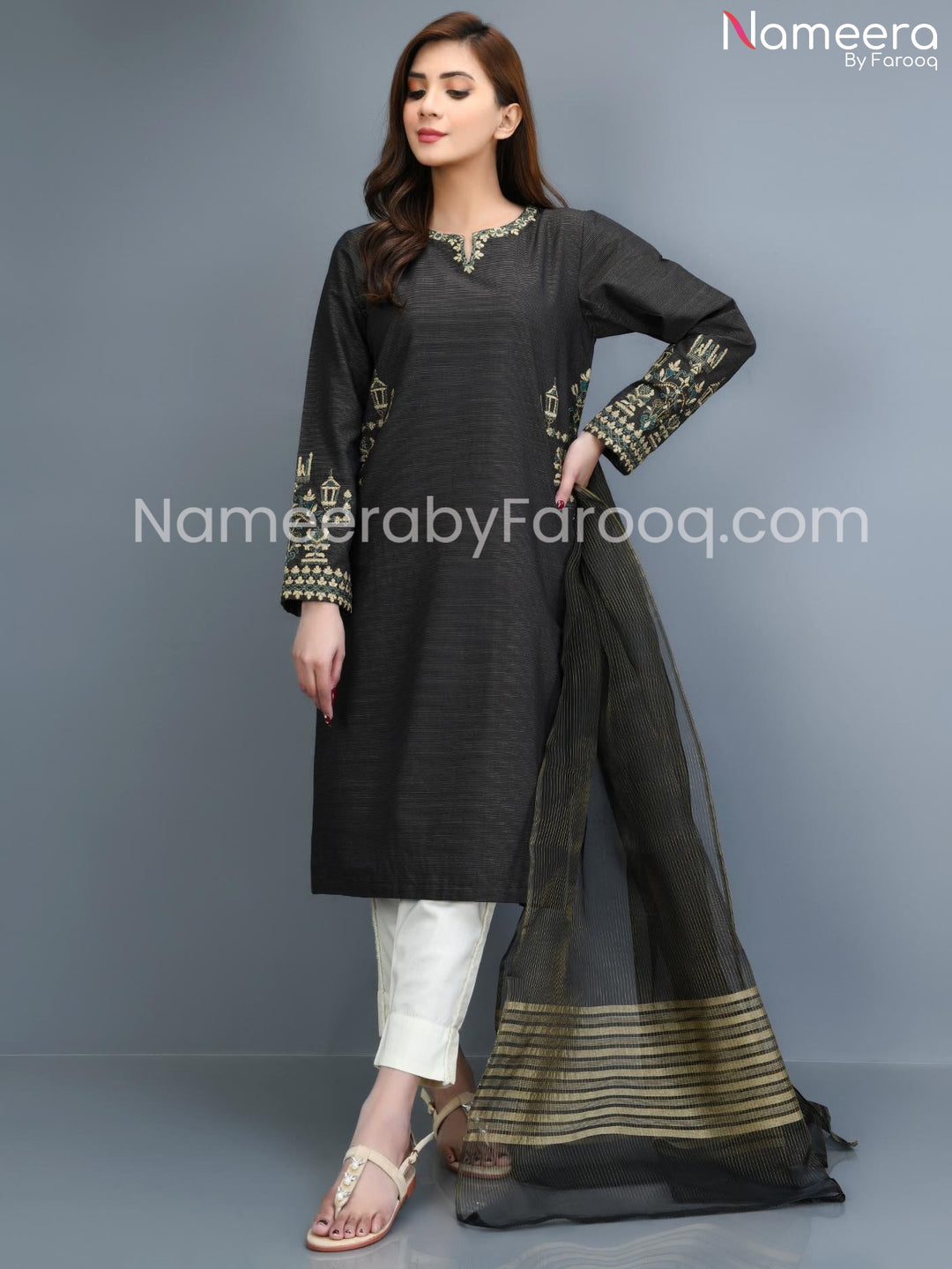 Embroidered Cotton Dress Online