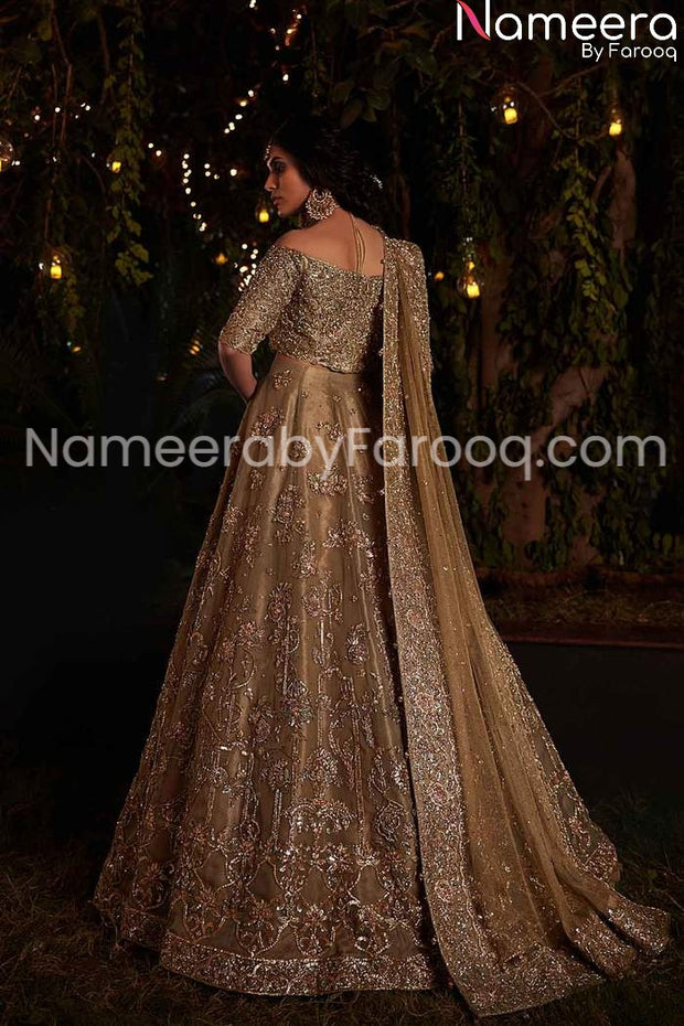 Pretty Embroidery Lehenga Online for Bridal Wear #BN135