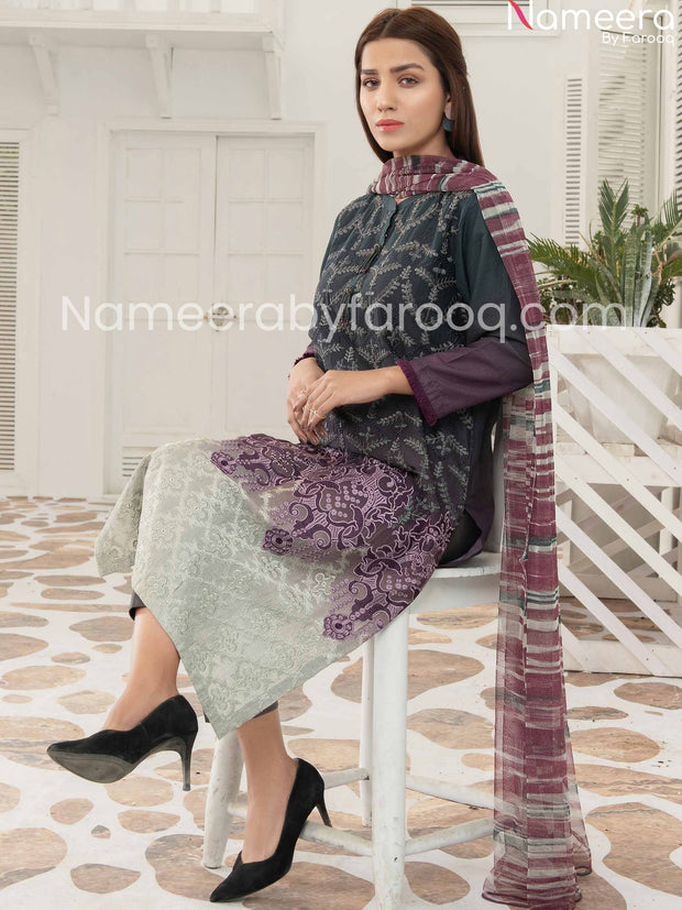 embriodered purple dress online 2021