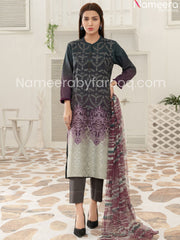 Embriodered purple dress