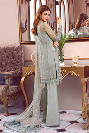 Pakistani designer embroidered net dress for party wear # P2337